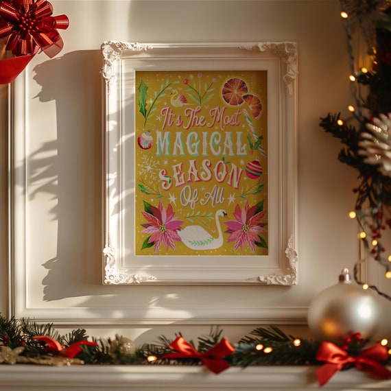 Magical Season | Holiday Wall Art | by Katie Daisy