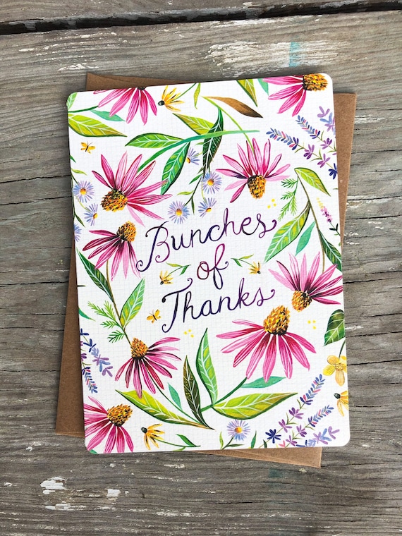 Bunches of Thanks - Greeting Card