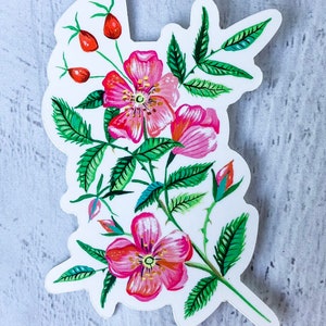 WILD ROSE - Matt Laminat Aufkleber