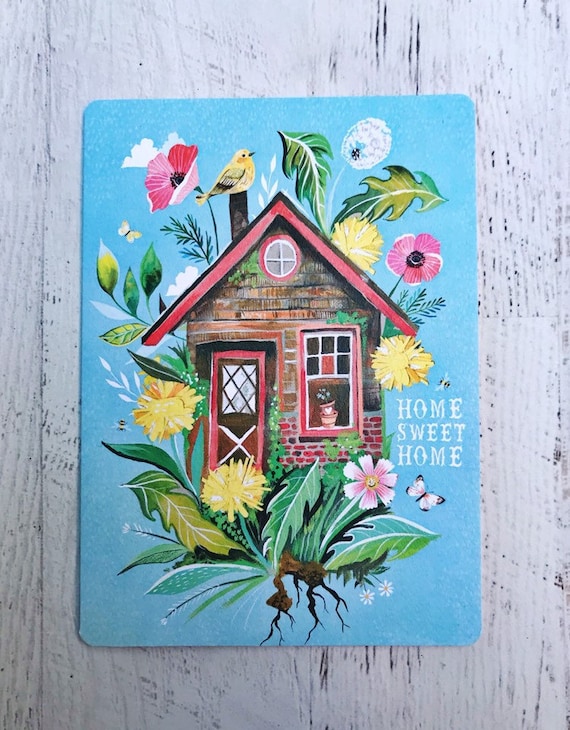 Dandelion House - Greeting Card