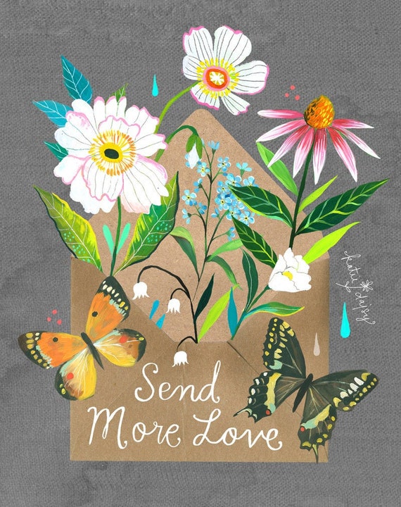 Send More Love  -  vertical print