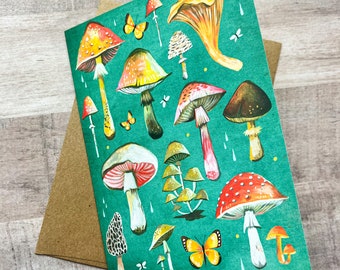 Mushrooms - Blank Card