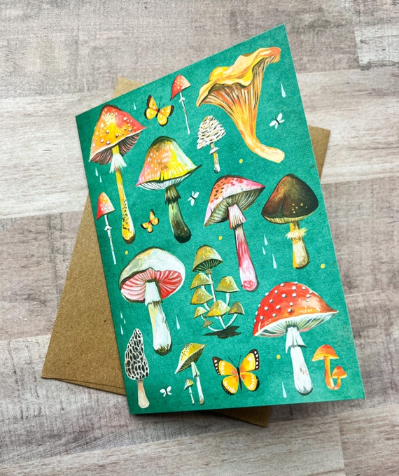 Mushrooms - Blank Card