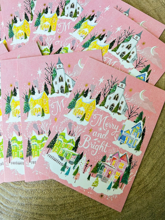 BOXED Holiday Cards - Merry & Bright