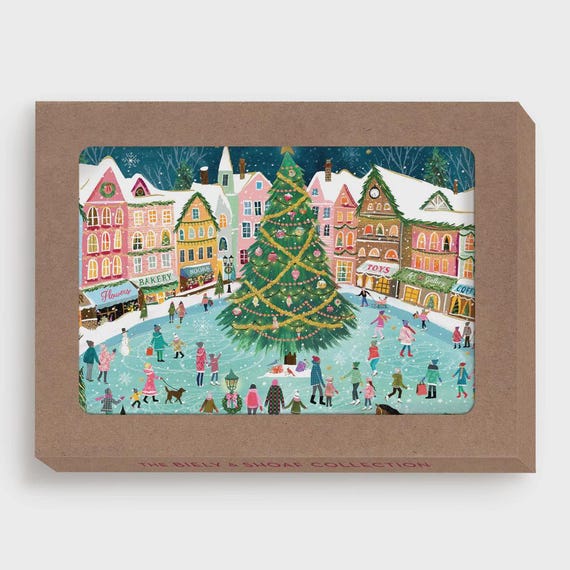 Christmas Town Boxed Holiday Cards - Set of 10