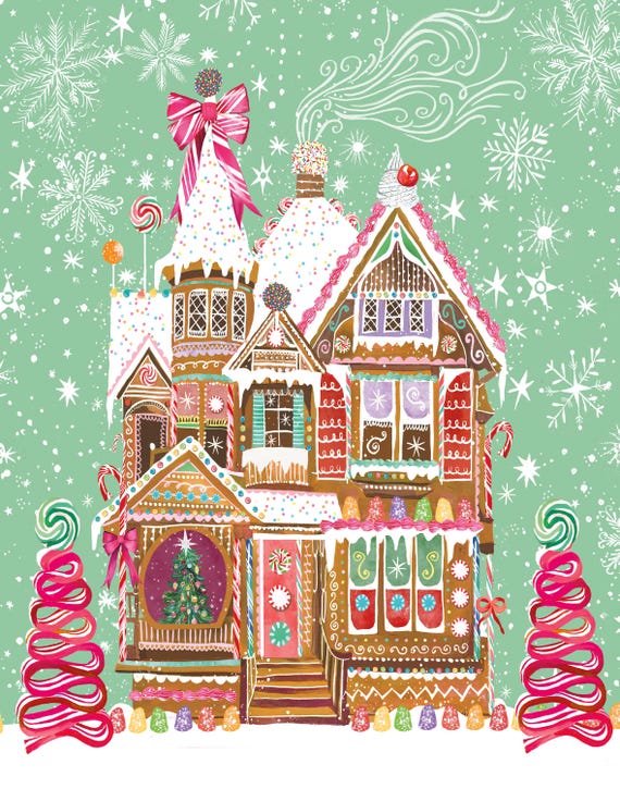 Gumdrop Gables Art Print