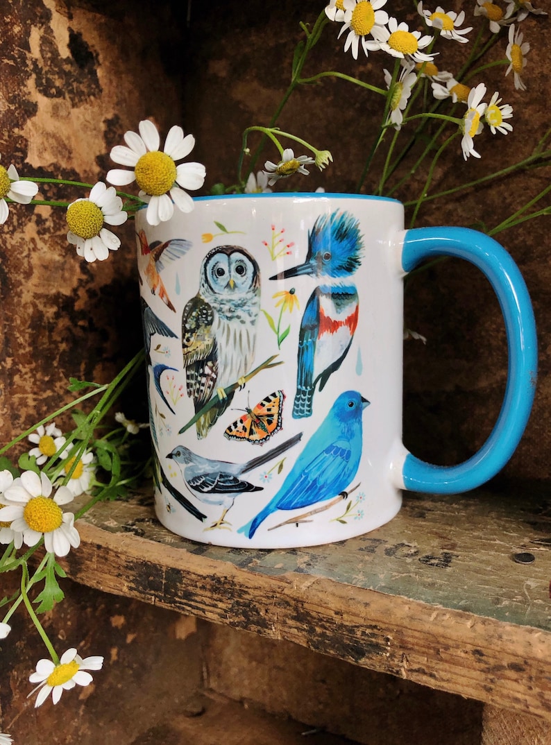 Bird Mug Etsy