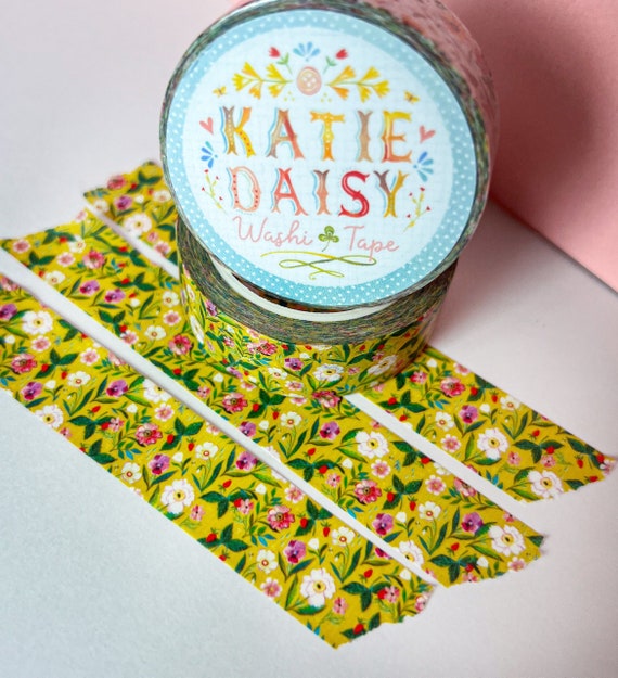 Yellow Floral Washi Tape #1