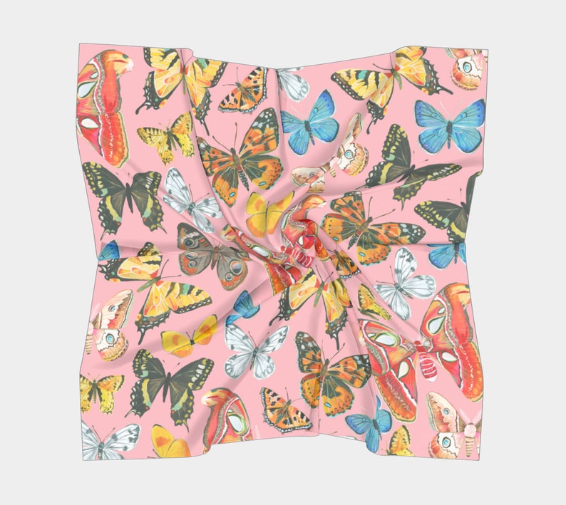 Butterfly Silk Scarf image 9