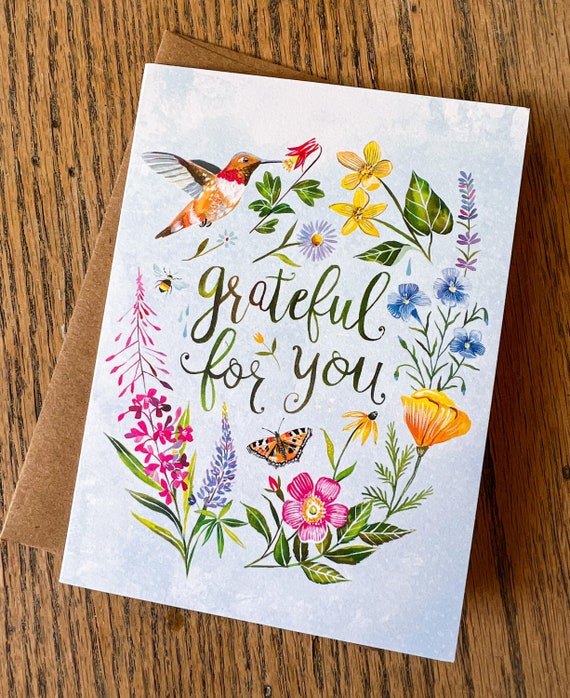 Grateful Hummingbird - Mother’s Day Card