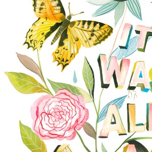 Dream State | Wildflower Art Print | Floral Wall Art | Katie Daisy ...