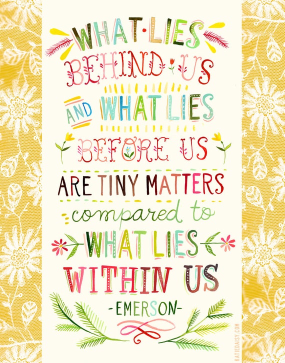 Within Us art print  | Watercolor Quote | Inspirational Lettering | Wall art | 8x10 | 11x14