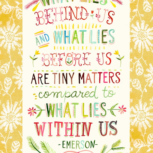 Within Us art print  | Watercolor Quote | Inspirational Lettering | Wall art | 8x10 | 11x14