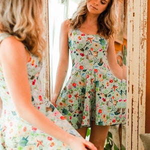 Garden Skater Dress