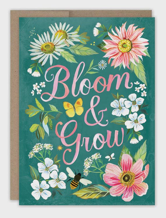 Bloom and Grow - Birthday Card