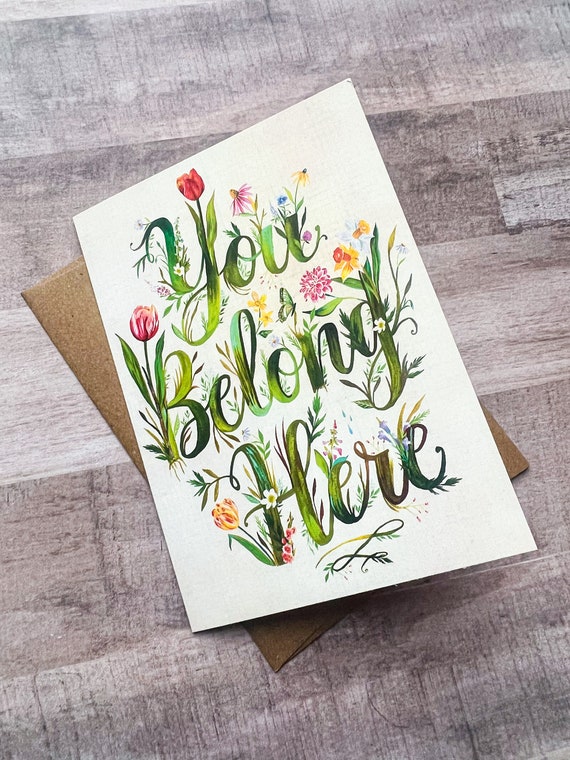 You Belong Here - New Baby Card