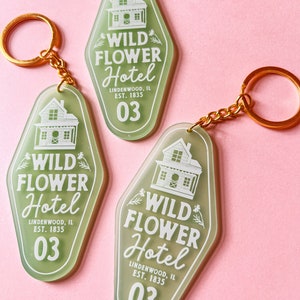 Wildflower Hotel Keychain