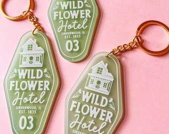 Wildflower Hotel Keychain