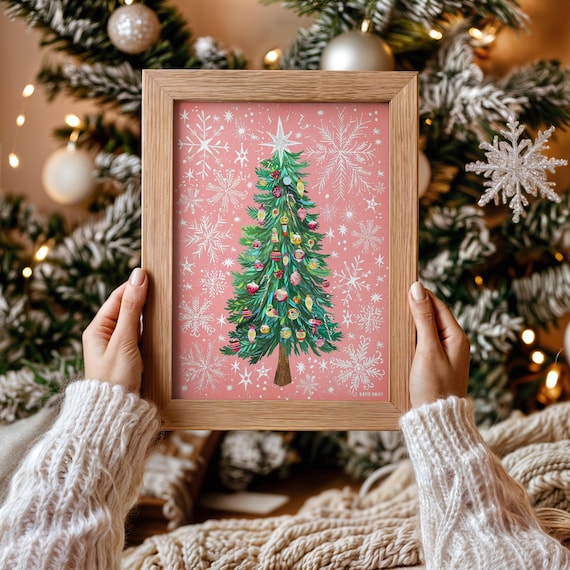 Oh Christmas Tree | Holiday Wall Art | by Katie Daisy
