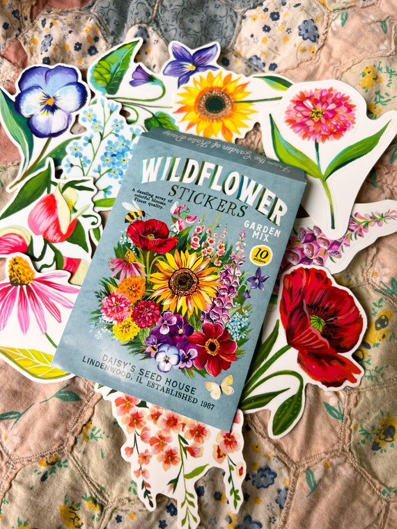 Wildflower Sticker Pack - Set of 10 Matte Stickers