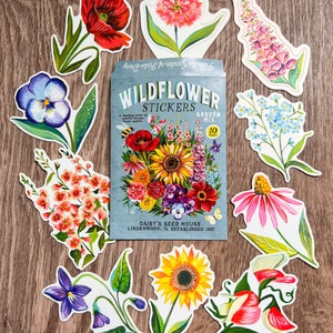 Wildflower Sticker Pack Set of 10 Matte Stickers image 3