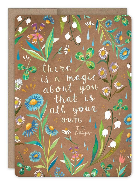 Magic About You - Gold Foil Greeting Card