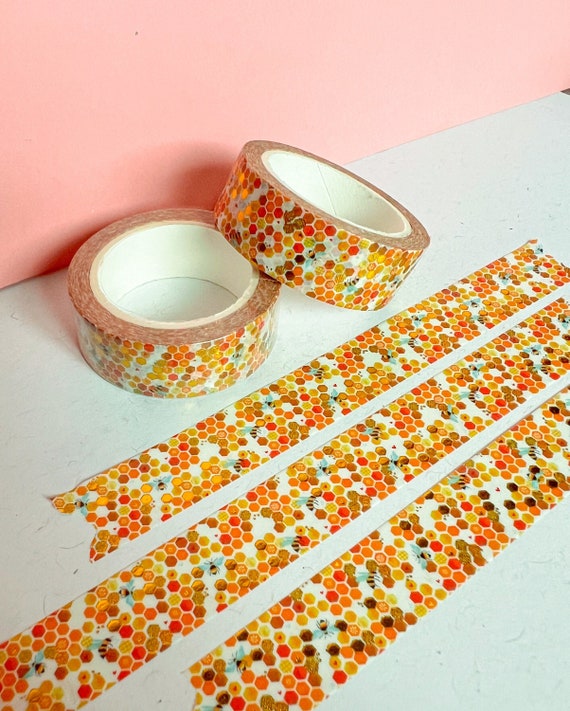 Gold Foil Honeycomb Washi Tape #10