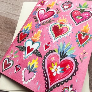 Sacred Hearts Valentine's Card