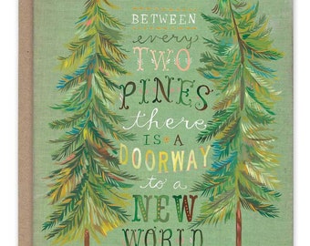 Two Pines - GOLD FOIL! Greeting Card