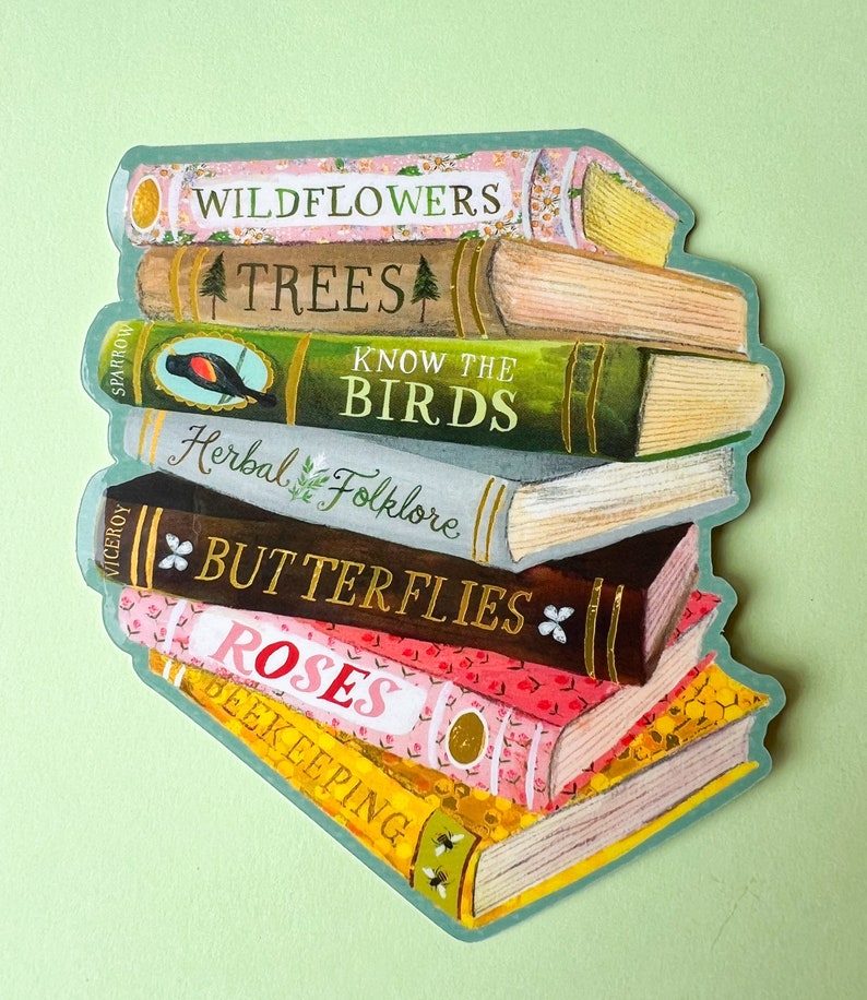 Books die-cut sticker image 4