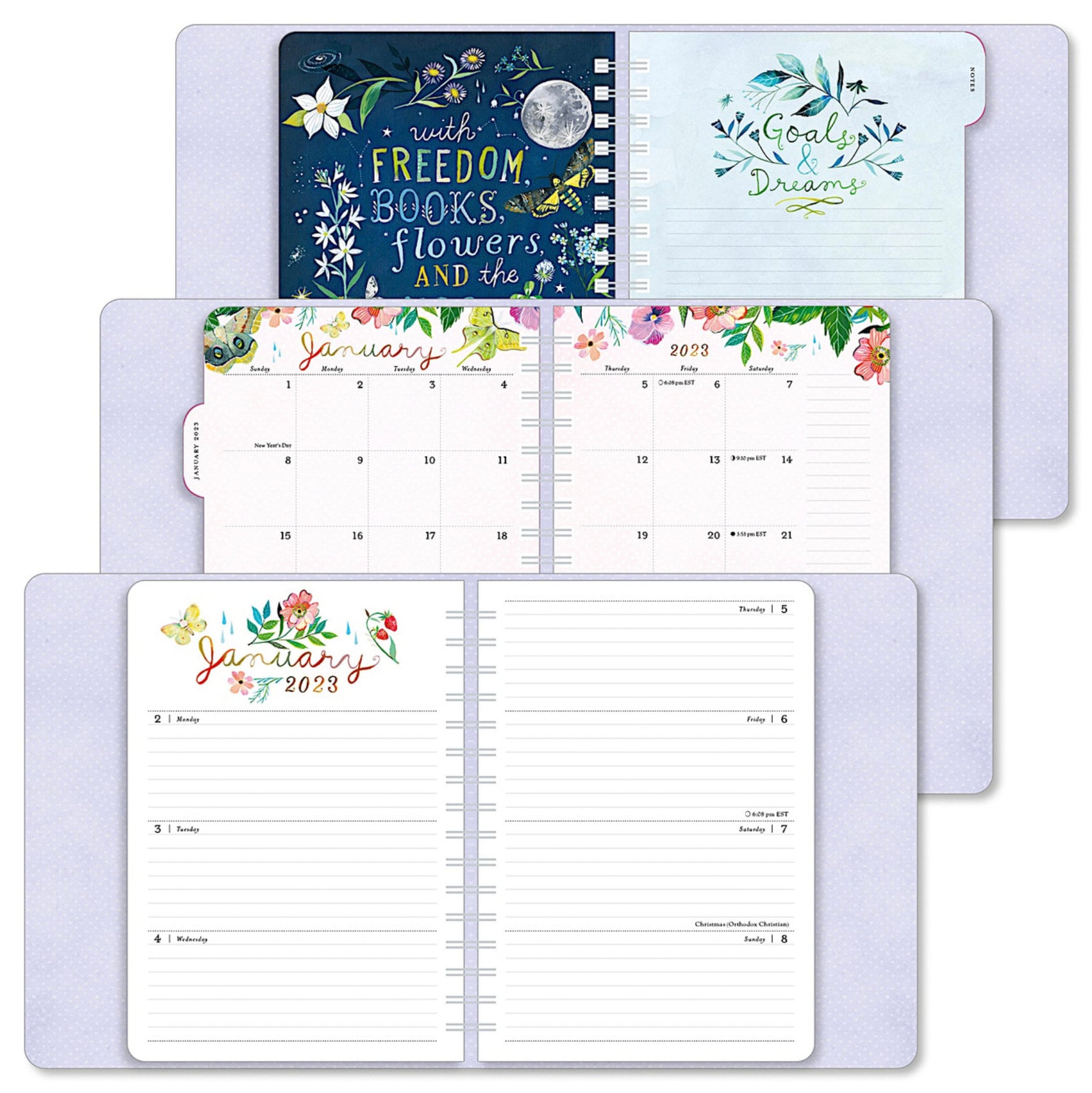 2023 Deluxe Hardcover Planner Katie Daisy Agenda