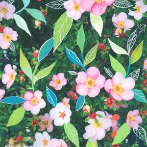 Posies Print von Katie Daisy