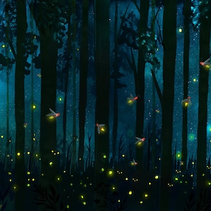 Firefly Forest art print