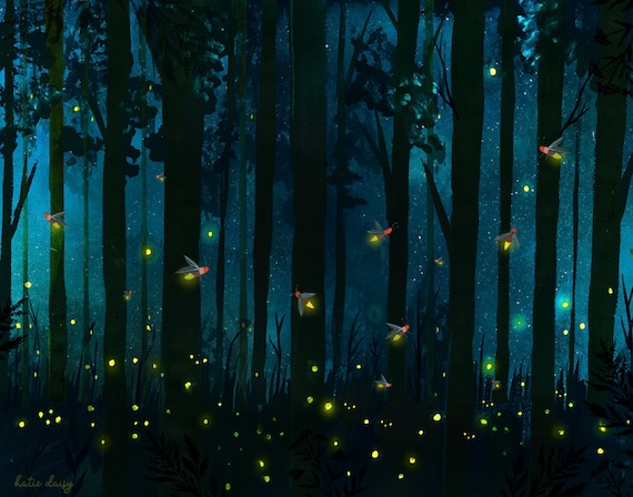 Firefly Forest art print