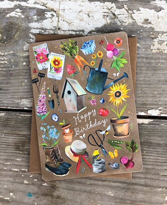 Gardener's Birthday - Greeting Card