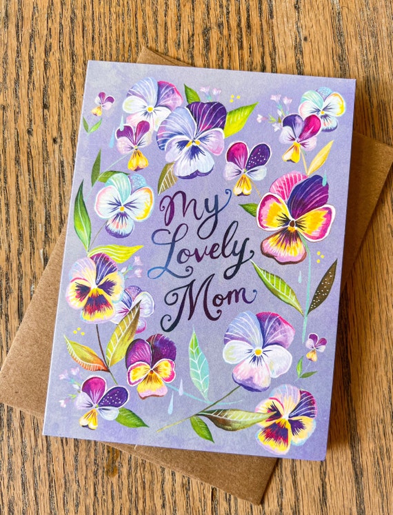 Lovely Mom Pansies - Mother’s Day Card