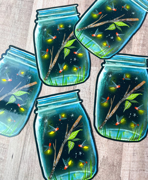 Firefly Jar with holographic accents