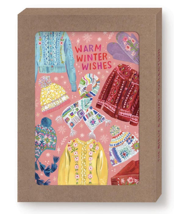 Cozy Sweaters Boxed Holiday Cards - Set of 10