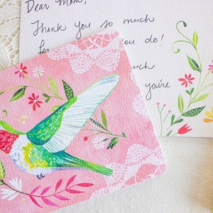 Hummingbird Notecard Set Blank Cards Stationery Katie Daisy image 4