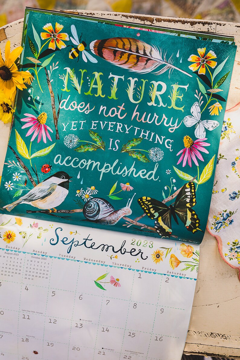 2023 Wall Calendar by Katie Daisy Etsy
