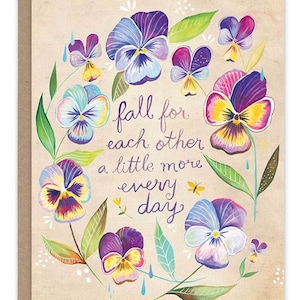 Fall For Each Other Greeting Card - Wedding