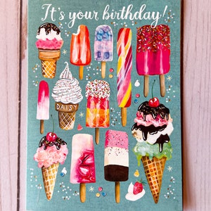 Frozen Treats - Birthday Card