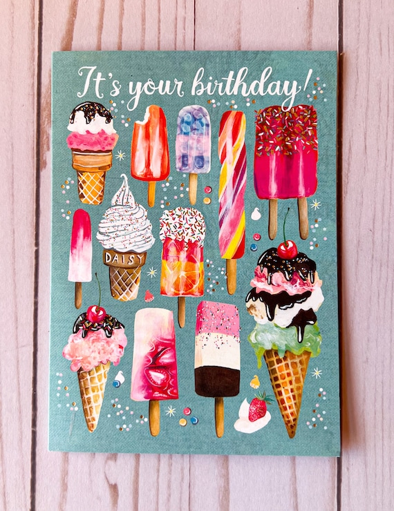 Frozen Treats - Birthday Card