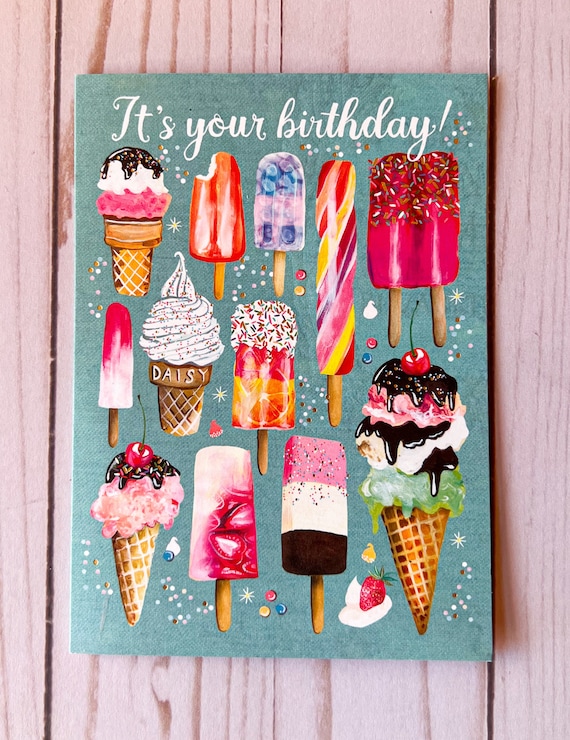 Frozen Treats - Birthday Card