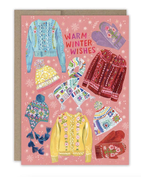 Cozy Sweaters Holiday Card