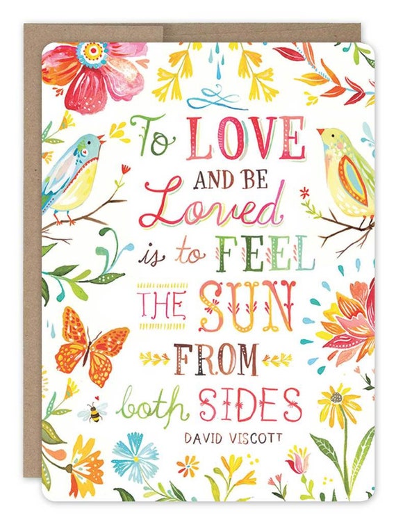 Love and Be Loved - Greeting Card