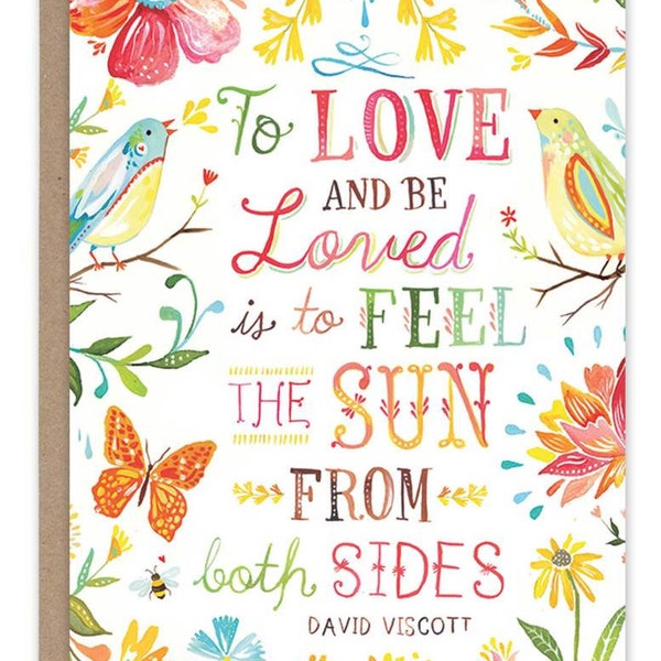 Love and Be Loved - Greeting Card