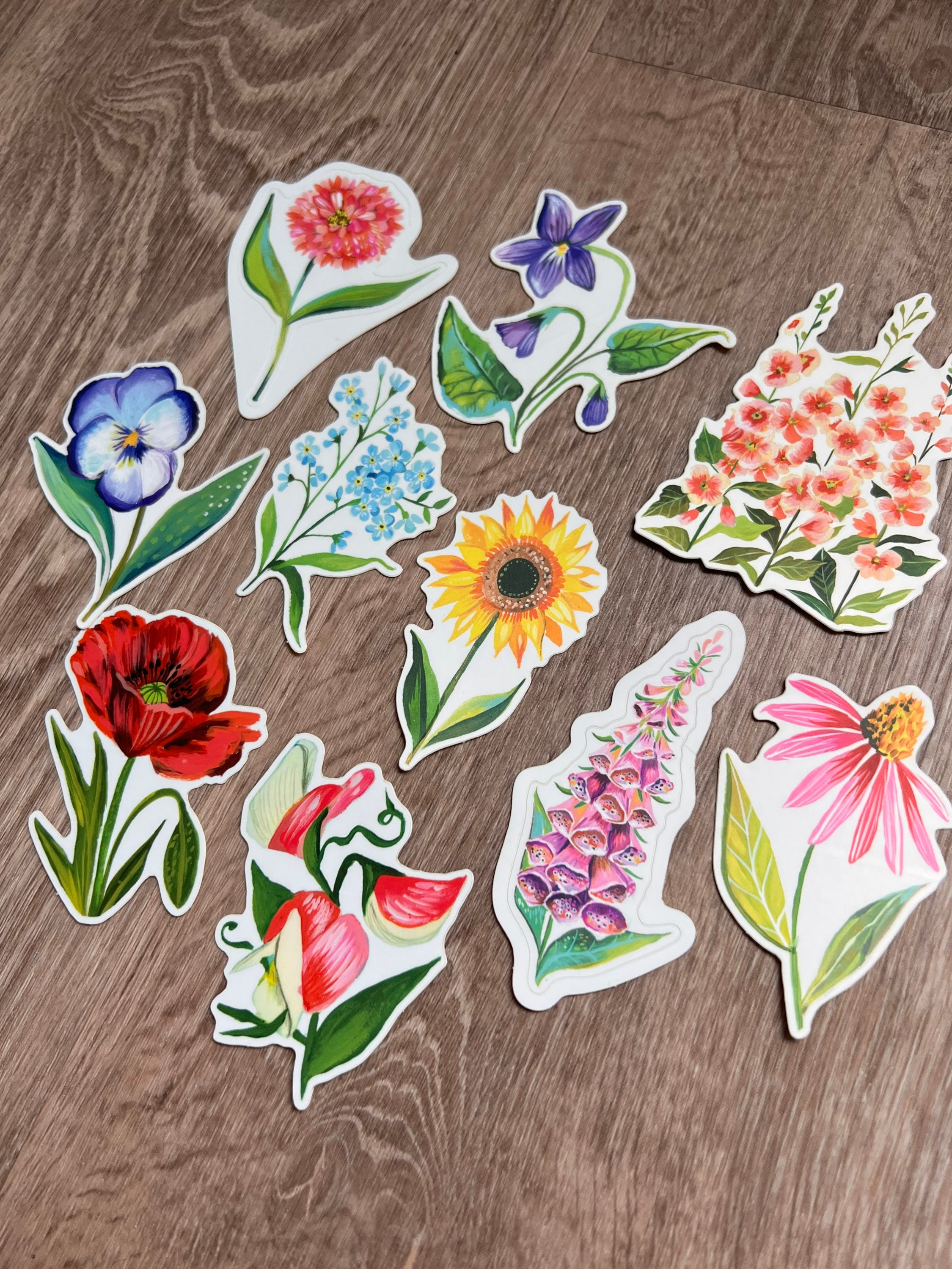 Wildflower Sticker Pack — Bryn Merrell Art