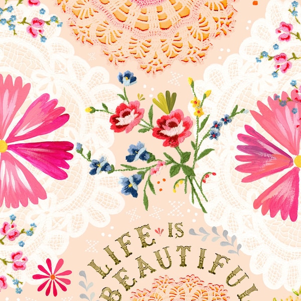 Life is Beautiful Print  | Watercolor Quote | Inspirational Lettering | Wall art | 8x10 | 11x14