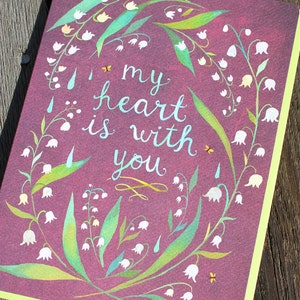 My Heart is With You Greeting Card Katie Daisy image 4